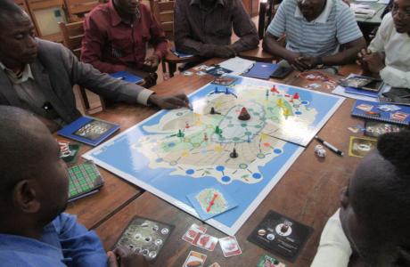 Leren over georisico’s in Goma via bordspel