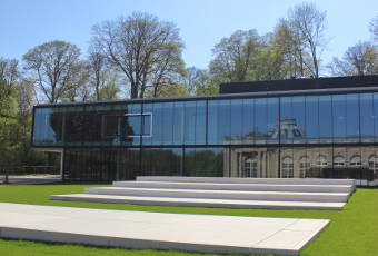 vue du nouveau pavillon d'accueil