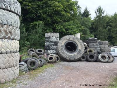 picture of used tyres