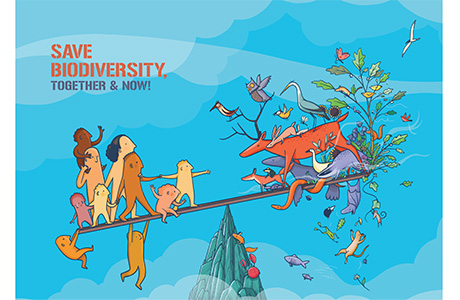 Campaign image Belgian 'Together for biodiversity' movement 