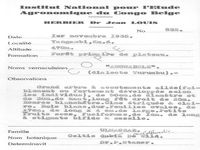 herbarium label